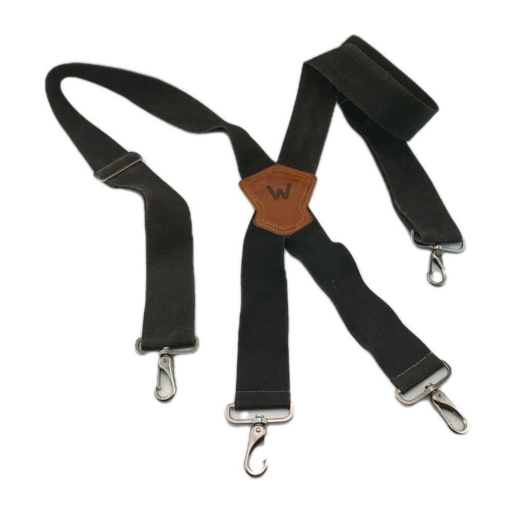 Wolverine Heavy Duty Suspender Black Brown Leather